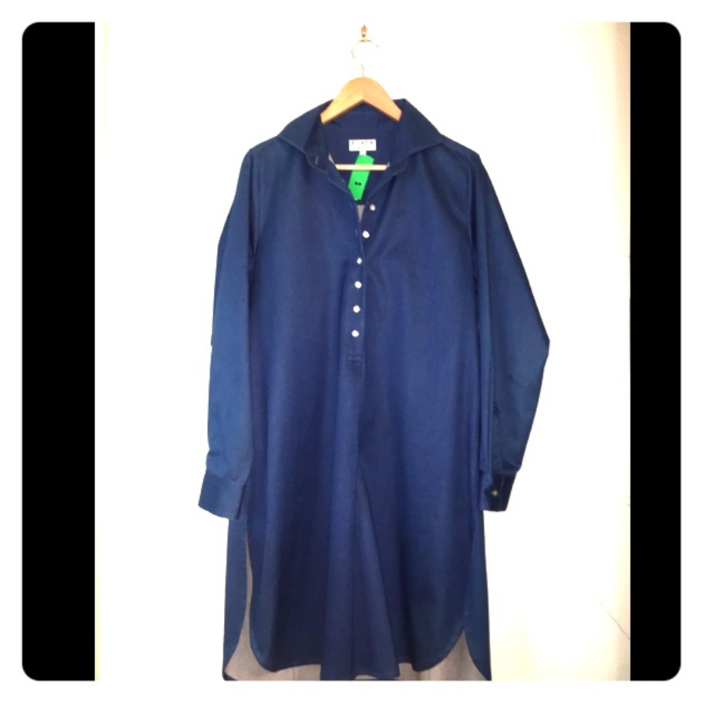 NWT Denim stretch tunic by "Flats"